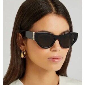 Saint Laurent Black Sunglasses SL M94